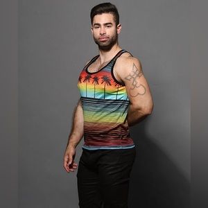 Sunset Mesh Tank